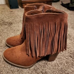 Suede booties